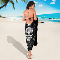 Cat Skull Sarong Purr Evill - Wonder Print Shop
