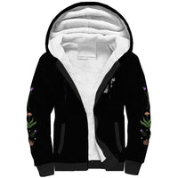Cat Skull Sherpa Hoodie Purr Evill - Wonder Print Shop