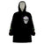 Cat Skull Wearable Blanket Hoodie Purr Evill - Wonder Print Shop