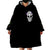 Cat Skull Wearable Blanket Hoodie Purr Evill - Wonder Print Shop