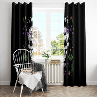 Cat Skull Window Curtain Purr Evill - Wonder Print Shop