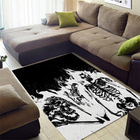 Fire Skull Area Rug Scream In Fire - Wonder Print Shop