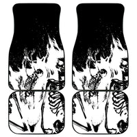 Fire Skull Car Mats Scream In Fire - Wonder Print Shop