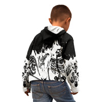 Fire Skull Kid Hoodie Scream In Fire - Wonder Print Shop