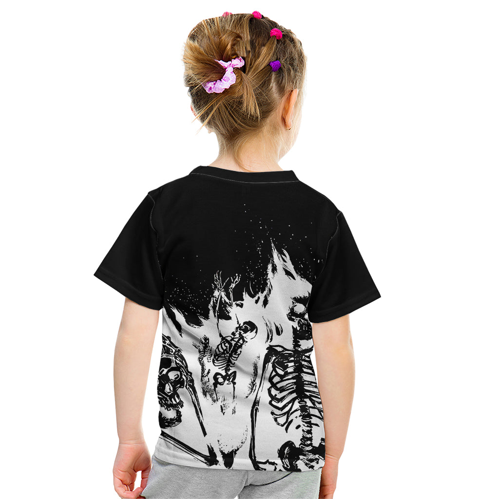 Fire Skull Kid T Shirt Scream In Fire - Wonder Print Shop