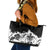 Fire Skull Leather Tote Bag Scream In Fire - Wonder Print Shop