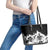 Fire Skull Leather Tote Bag Scream In Fire - Wonder Print Shop