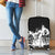 Fire Skull Luggage Cover Scream In Fire - Wonder Print Shop