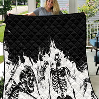 Fire Skull Quilt Scream In Fire - Wonder Print Shop