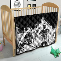 Fire Skull Quilt Scream In Fire - Wonder Print Shop