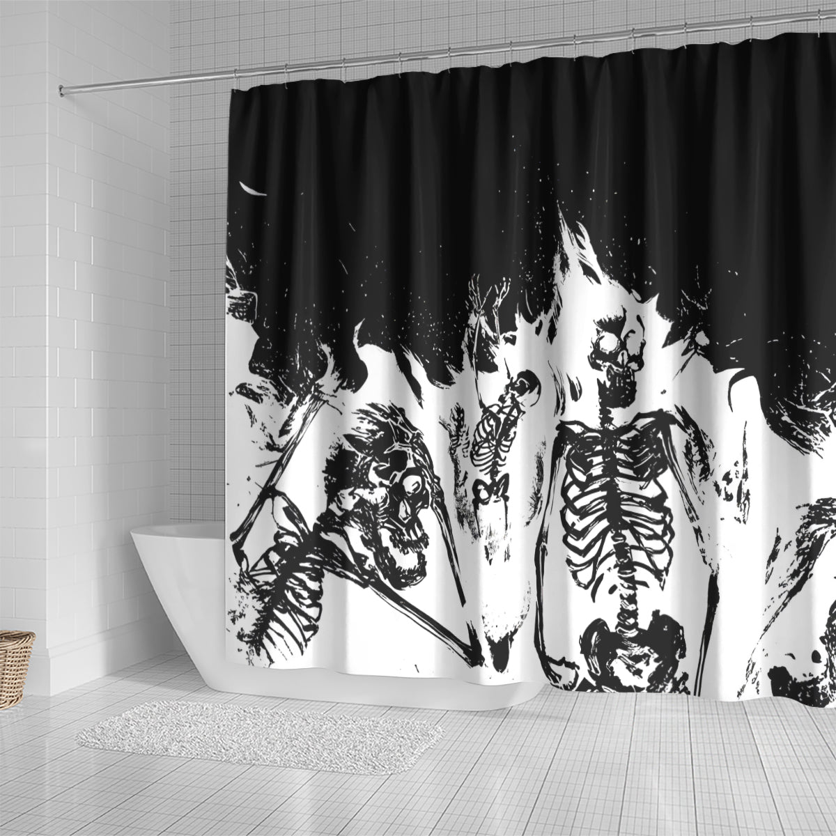 fire-skull-shower-curtain-scream-in-fire