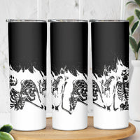 Fire Skull Skinny Tumbler Scream In Fire - Wonder Print Shop