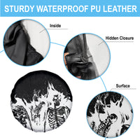 Fire Skull Spare Tire Cover Scream In Fire - Wonder Print Shop