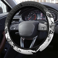 Fire Skull Steering Wheel Cover Scream In Fire - Wonder Print Shop