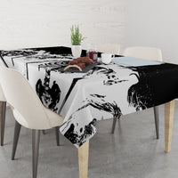 Fire Skull Tablecloth Scream In Fire - Wonder Print Shop