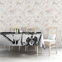 Fire Skull Tablecloth Scream In Fire - Wonder Print Shop