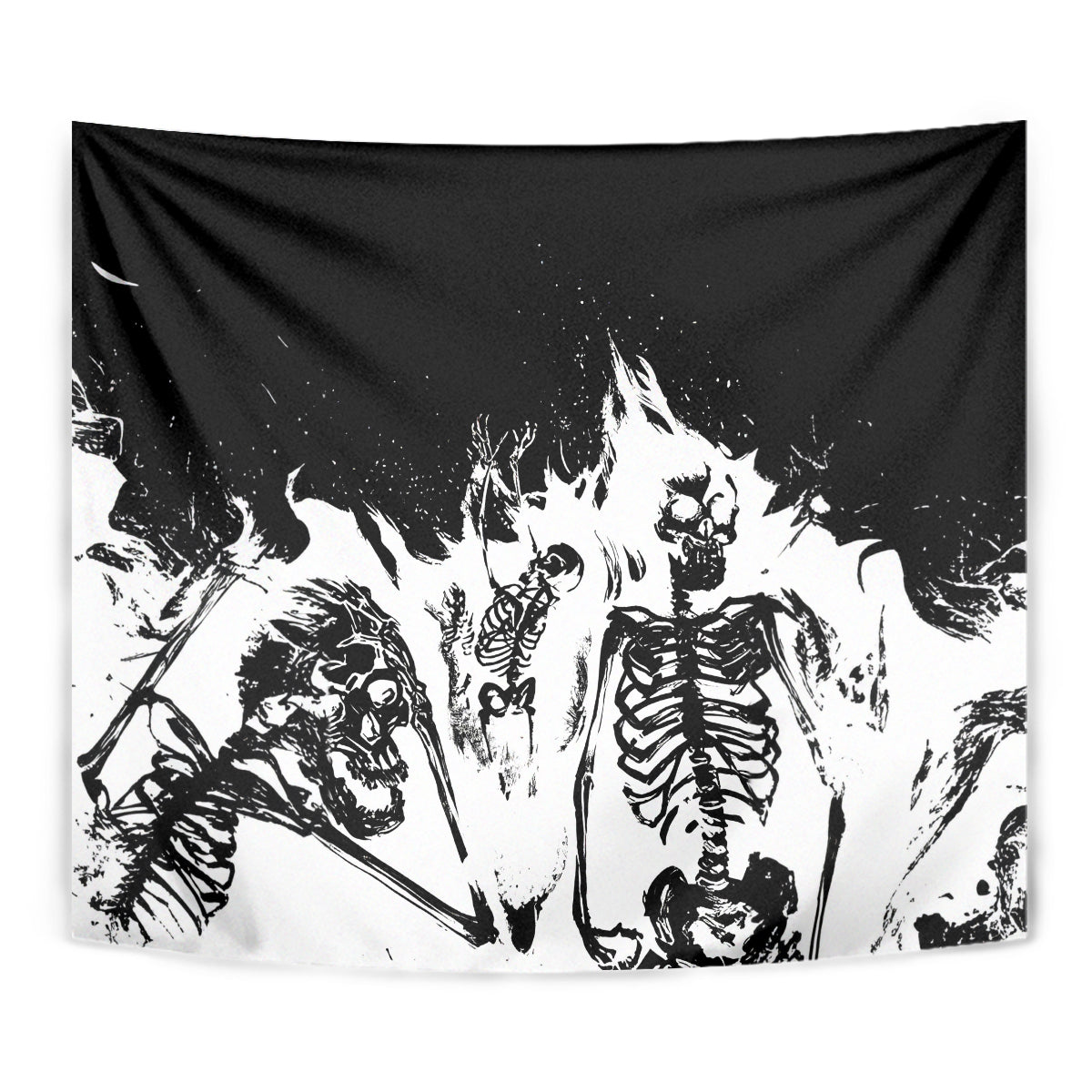 Fire Skull Tapestry Scream In Fire - Wonder Print Shop
