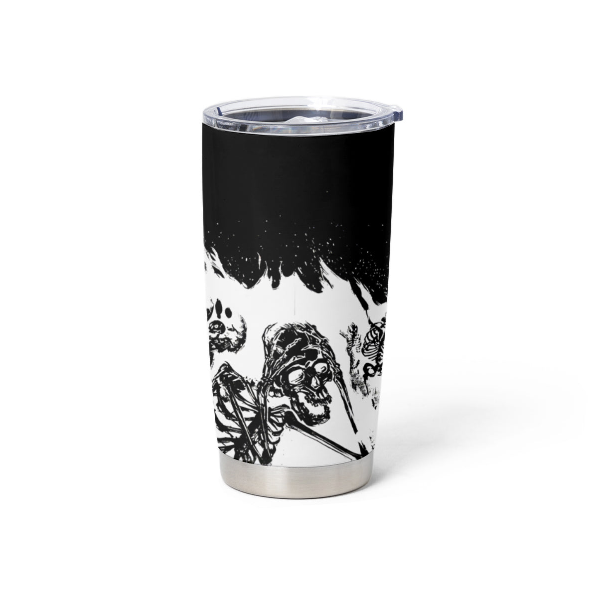 Fire Skull Tumbler Cup Scream In Fire - Wonder Print Shop