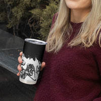 Fire Skull Tumbler Cup Scream In Fire - Wonder Print Shop