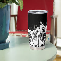 Fire Skull Tumbler Cup Scream In Fire - Wonder Print Shop
