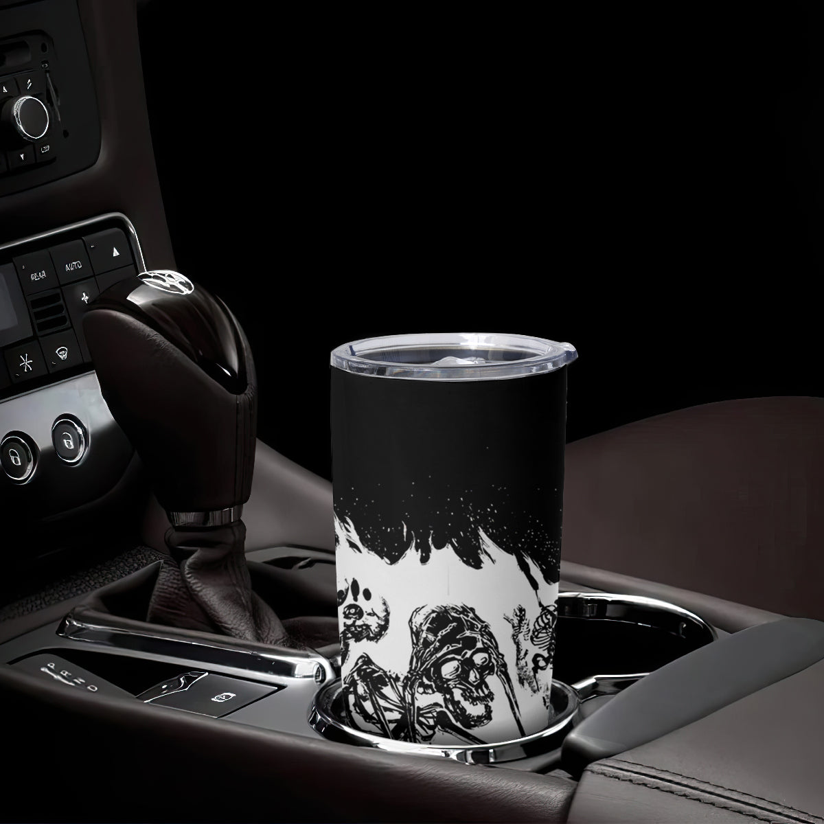 Fire Skull Tumbler Cup Scream In Fire - Wonder Print Shop