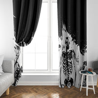 Fire Skull Window Curtain Scream In Fire - Wonder Print Shop