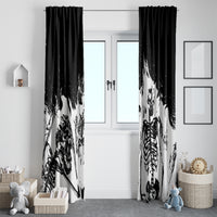Fire Skull Window Curtain Scream In Fire - Wonder Print Shop