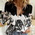 Fire Skull Women Casual Shirt Scream In Fire - Wonder Print Shop