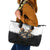 Butterfly Skull Leather Tote Bag Flower Butterfly Gothic Skull - Wonder Print Shop