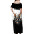 Butterfly Skull Off Shoulder Maxi Dress Flower Butterfly Gothic Skull - Wonder Print Shop