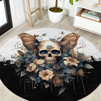 butterfly-skull-round-carpet-flower-butterfly-gothic-skull