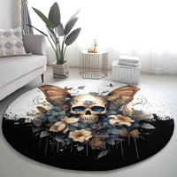 butterfly-skull-round-carpet-flower-butterfly-gothic-skull