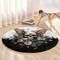 butterfly-skull-round-carpet-flower-butterfly-gothic-skull