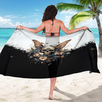 Butterfly Skull Sarong Flower Butterfly Gothic Skull - Wonder Print Shop