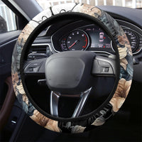 Butterfly Skull Steering Wheel Cover Flower Butterfly Gothic Skull - Wonder Print Shop