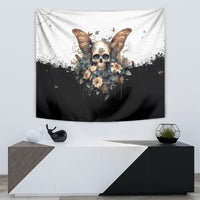 Butterfly Skull Tapestry Flower Butterfly Gothic Skull - Wonder Print Shop
