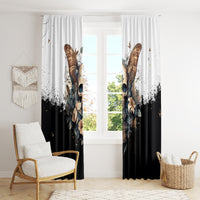 Butterfly Skull Window Curtain Flower Butterfly Gothic Skull - Wonder Print Shop