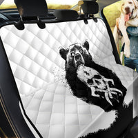 Viking Skull Back Car Seat Cover Bear Viking Cross Skull - Wonder Print Shop
