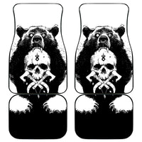 Viking Skull Car Mats Bear Viking Cross Skull - Wonder Print Shop