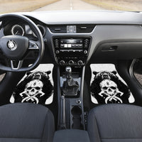 Viking Skull Car Mats Bear Viking Cross Skull - Wonder Print Shop
