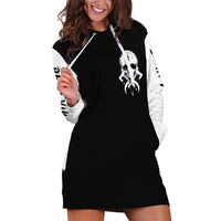 Viking Skull Hoodie Dress Bear Viking Cross Skull - Wonder Print Shop