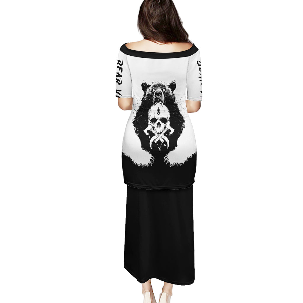 Viking Skull Puletasi Bear Viking Cross Skull - Wonder Print Shop