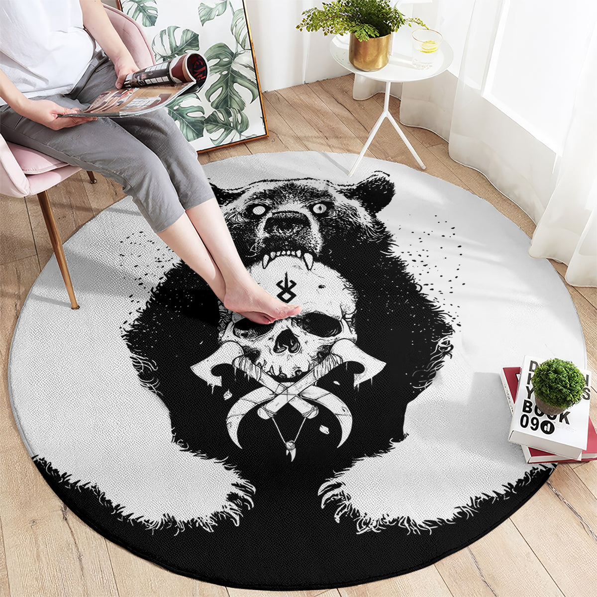 viking-skull-round-carpet-bear-viking-cross-skull