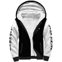 Viking Skull Sherpa Hoodie Bear Viking Cross Skull - Wonder Print Shop