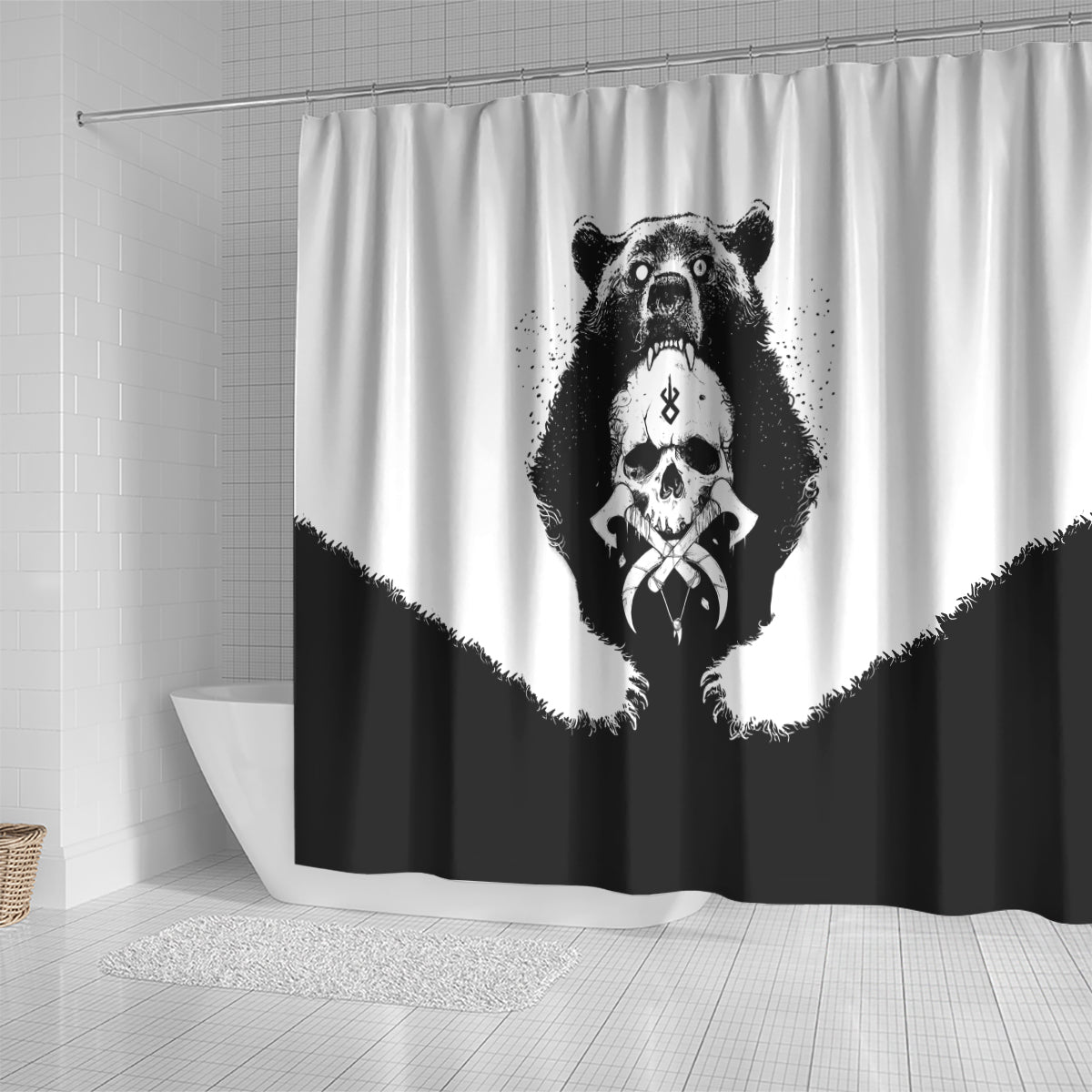 viking-skull-shower-curtain-bear-viking-cross-skull