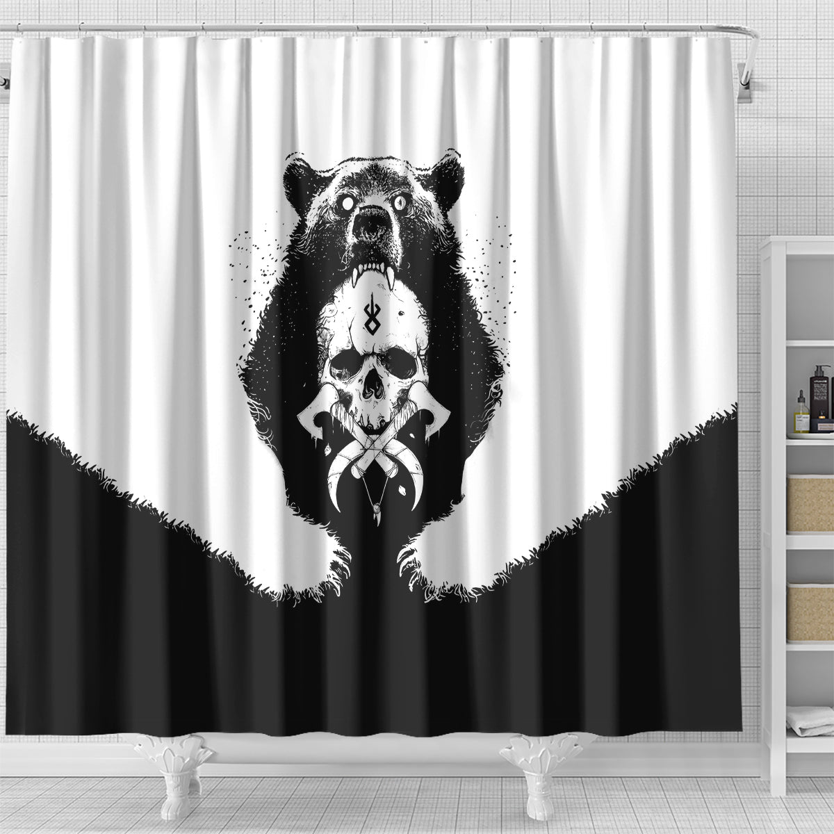 viking-skull-shower-curtain-bear-viking-cross-skull