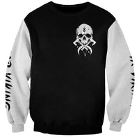 Viking Skull Sweatshirt Bear Viking Cross Skull - Wonder Print Shop