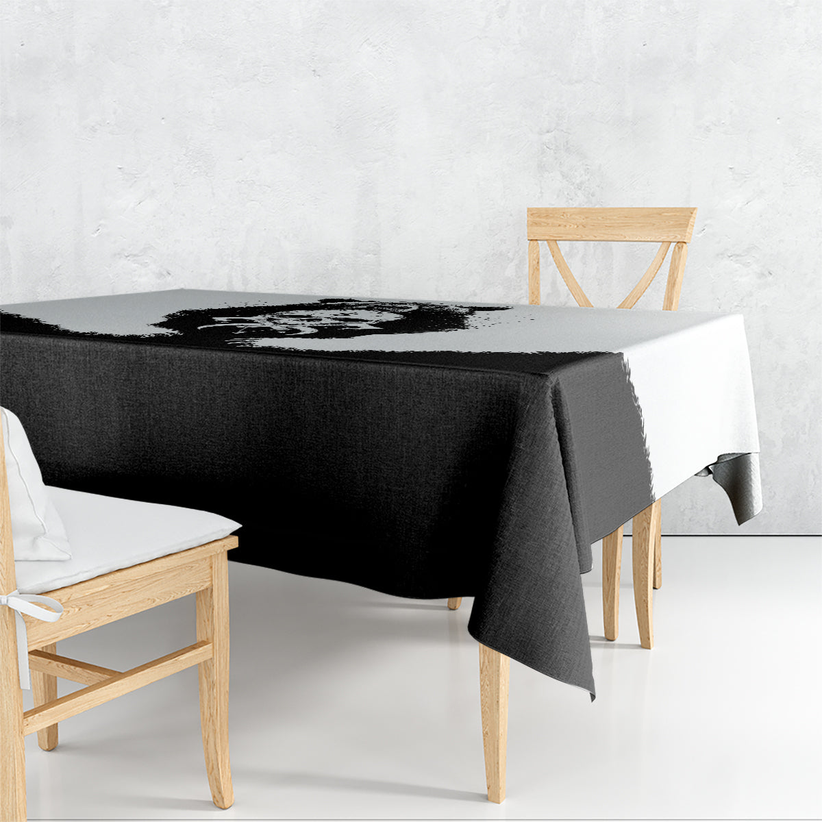 Viking Skull Tablecloth Bear Viking Cross Skull - Wonder Print Shop