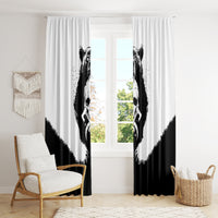 Viking Skull Window Curtain Bear Viking Cross Skull - Wonder Print Shop