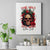 Rose Skull Canvas Wall Art Some Girl Wear Pink Real Girl Wear Ink - Wonder Print Shop